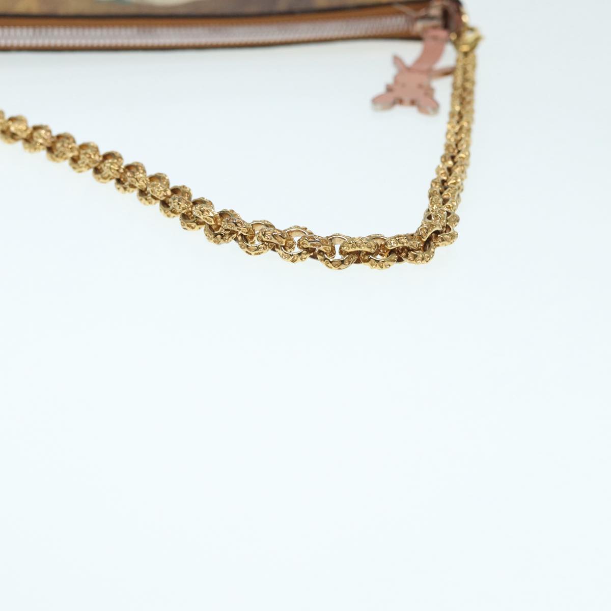 Louis Vuitton Pochette Plat Beige Leather Shoulder Bag