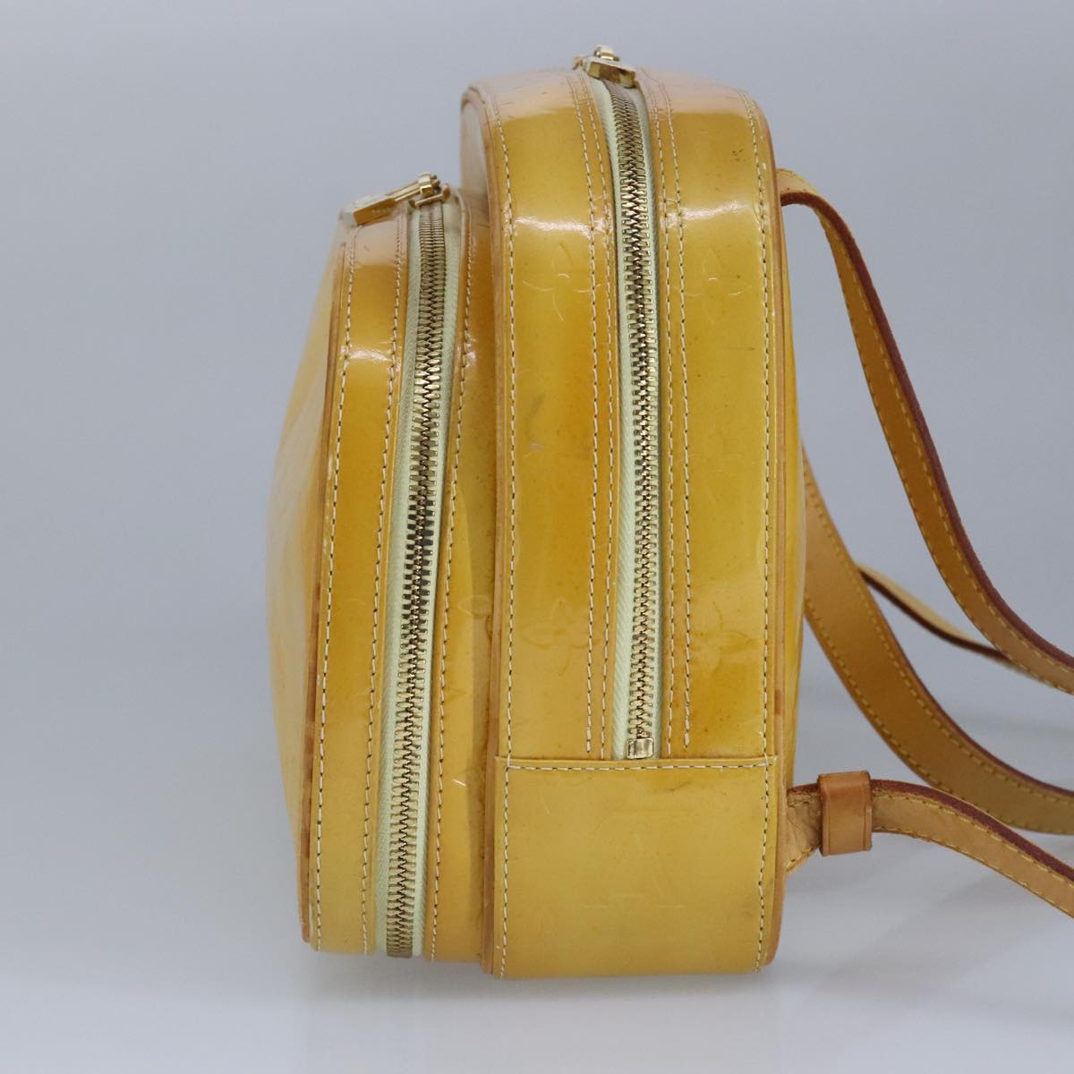 Louis Vuitton Murray Yellow Patent Leather Backpack Bag