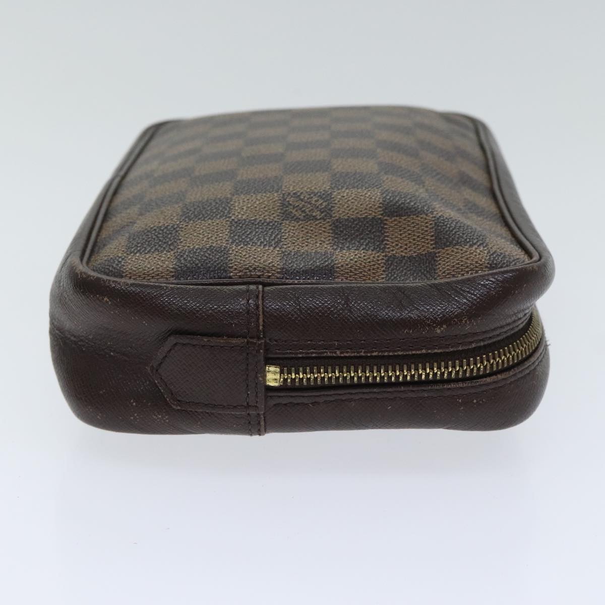Louis Vuitton Trousse Toilette 28 Brown Canvas Clutch Bag
