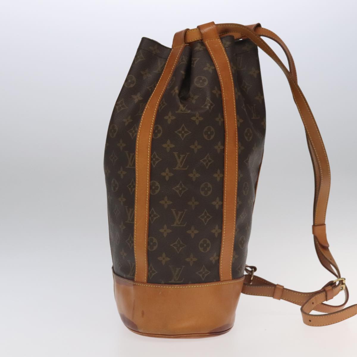 Louis Vuitton Randonnée Brown Canvas Backpack Bag