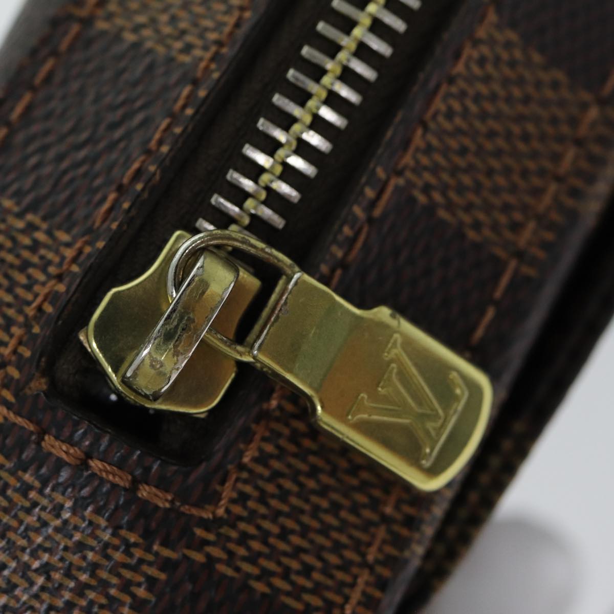 Louis Vuitton Geronimos Brown Canvas Shoulder Bag