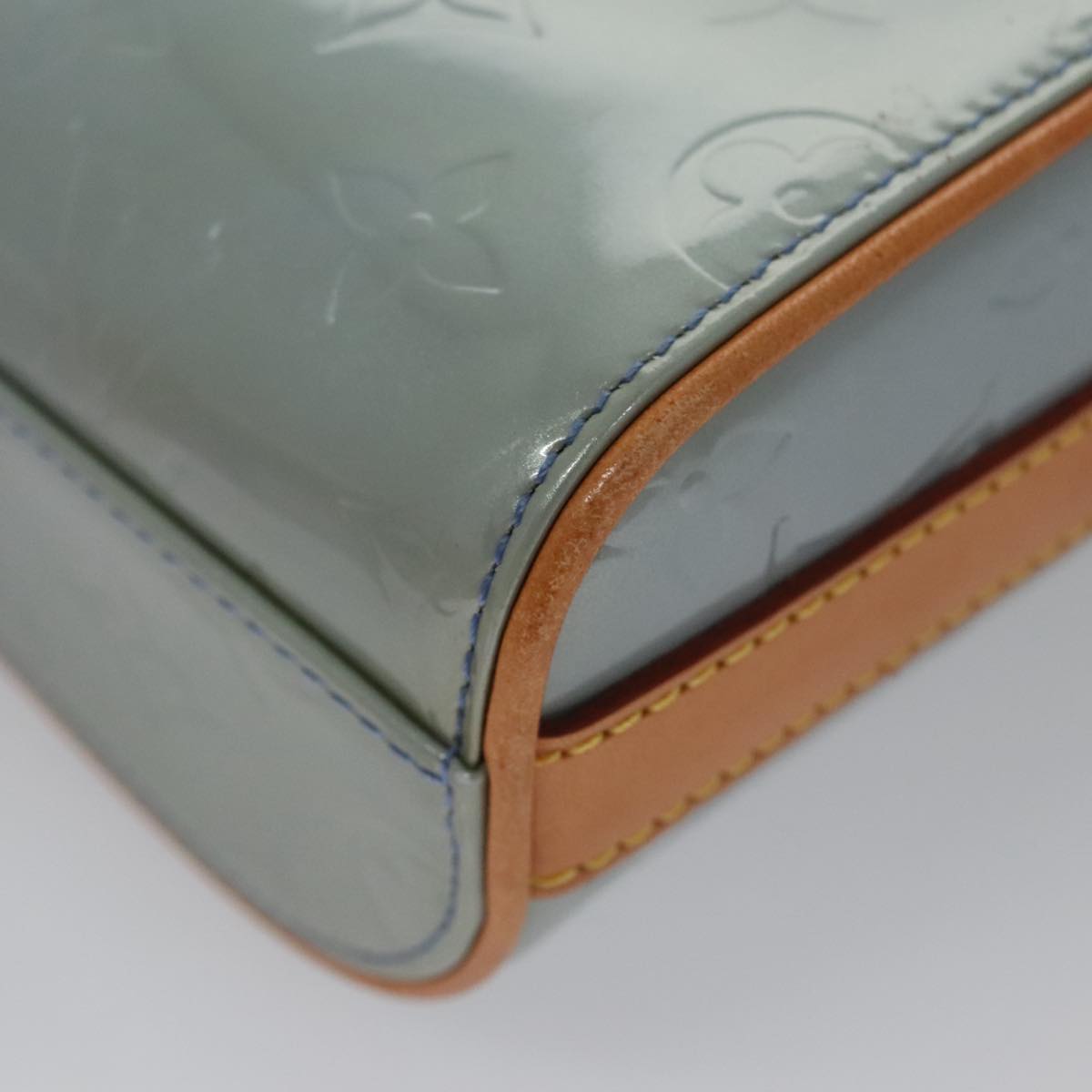 Louis Vuitton Sullivan Grey Patent Leather Shoulder Bag