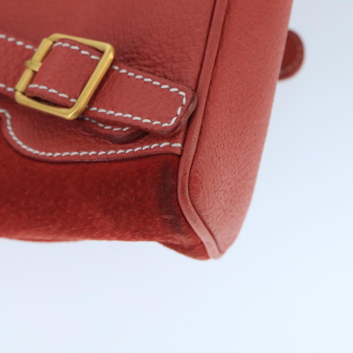 Gucci Bamboo Red Suede Backpack Bag