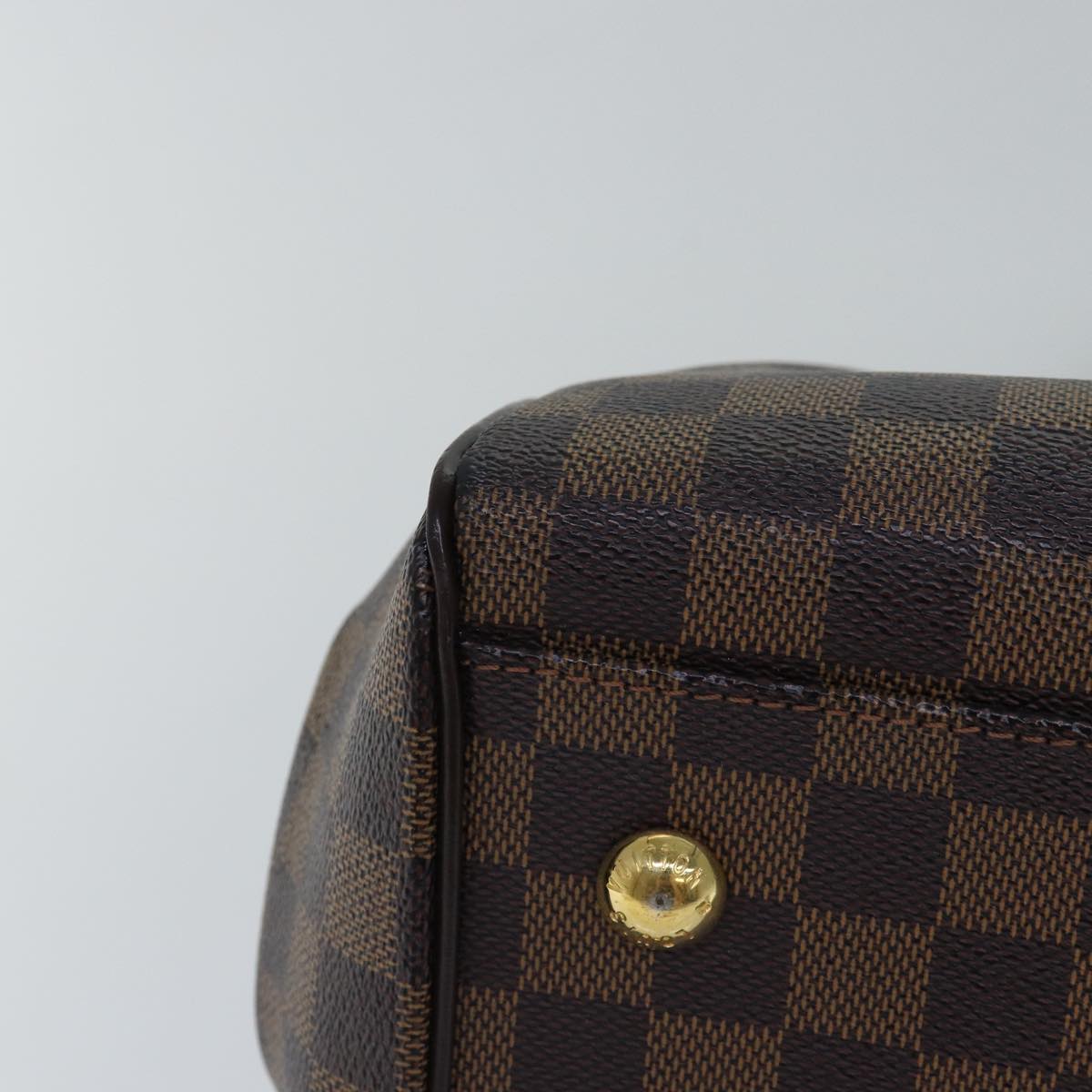 Louis Vuitton Trevi Brown Canvas Handbag