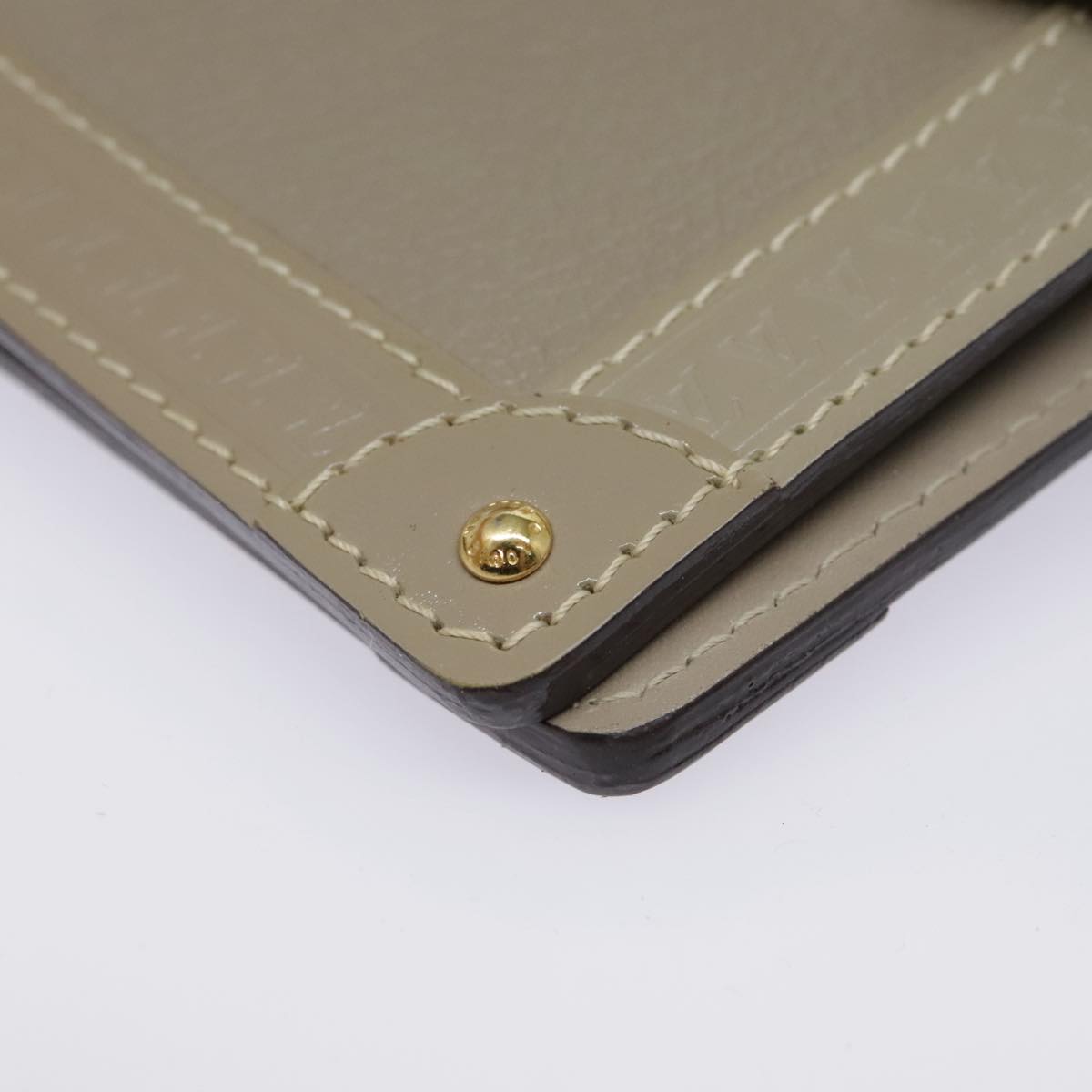 Louis Vuitton Agenda Cover Grey Leather Wallet