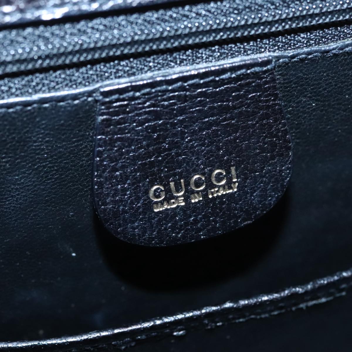 Gucci Bamboo Black Leather Handbag