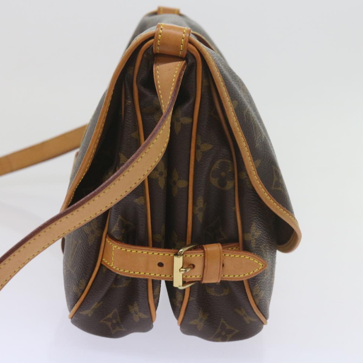 Louis Vuitton Saumur 30 Brown Canvas Shoulder Bag