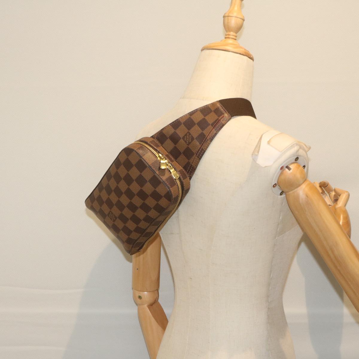 Louis Vuitton Geronimo Brown Canvas Shoulder Bag