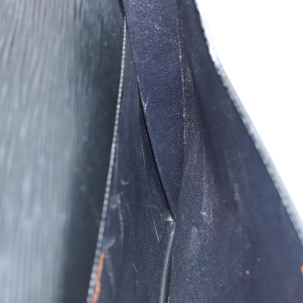 Louis Vuitton Senateur Black Leather Clutch Bag