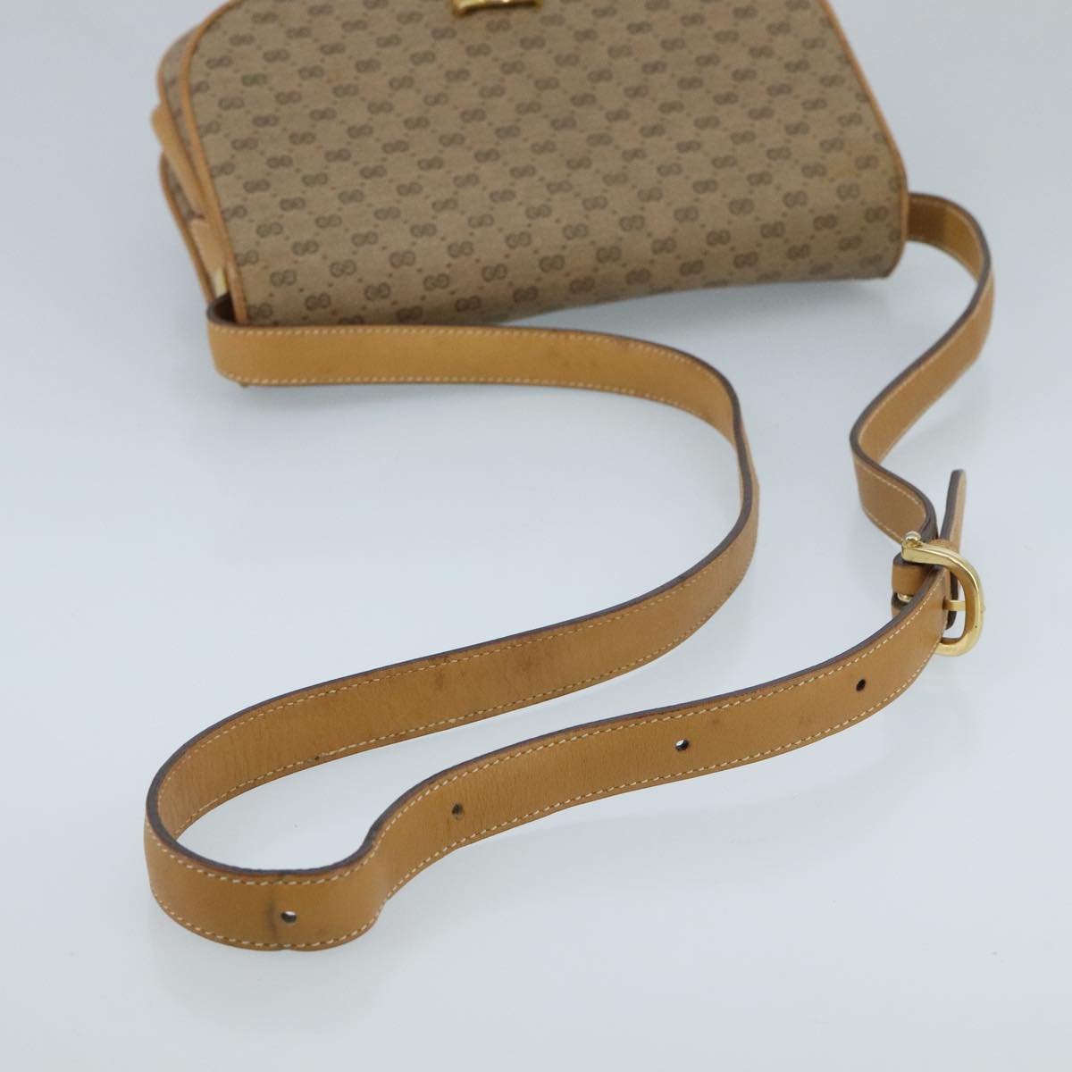 Gucci Beige Canvas Shoulder Bag