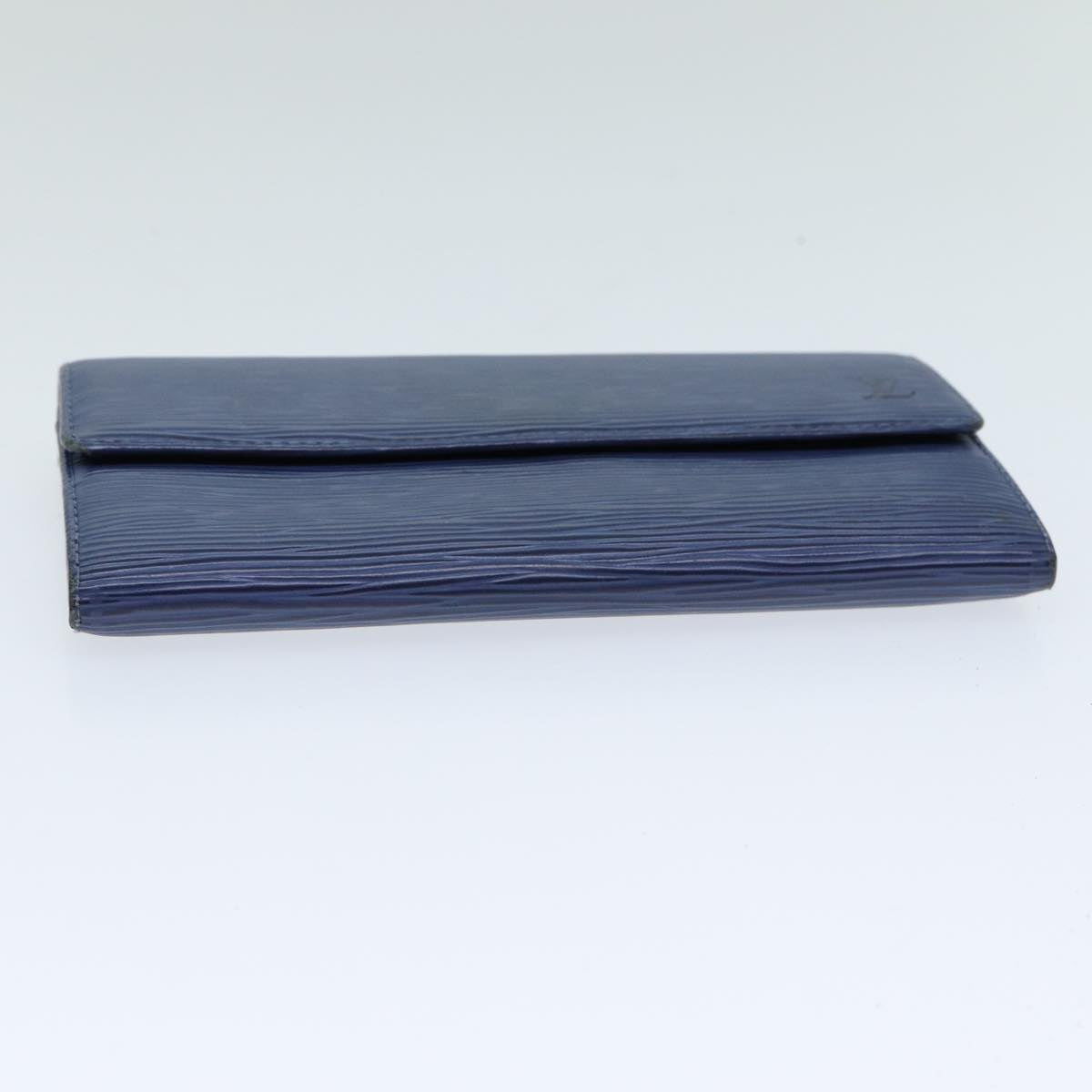 Louis Vuitton Sarah Blue Leather Wallet