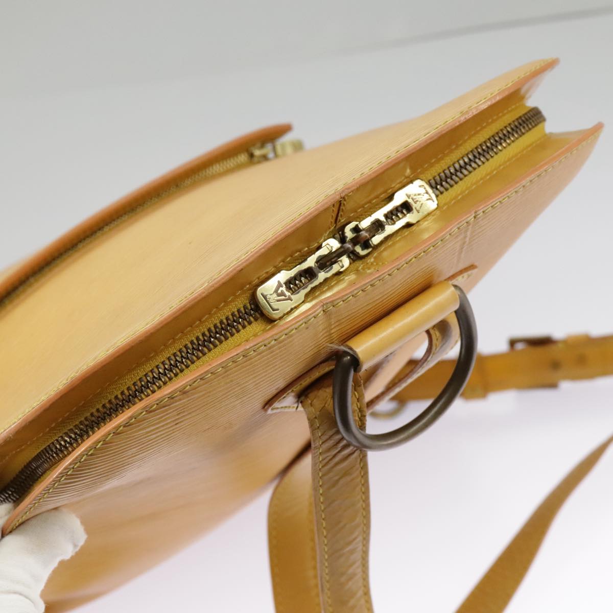 Louis Vuitton Gobelins Yellow Leather Backpack Bag