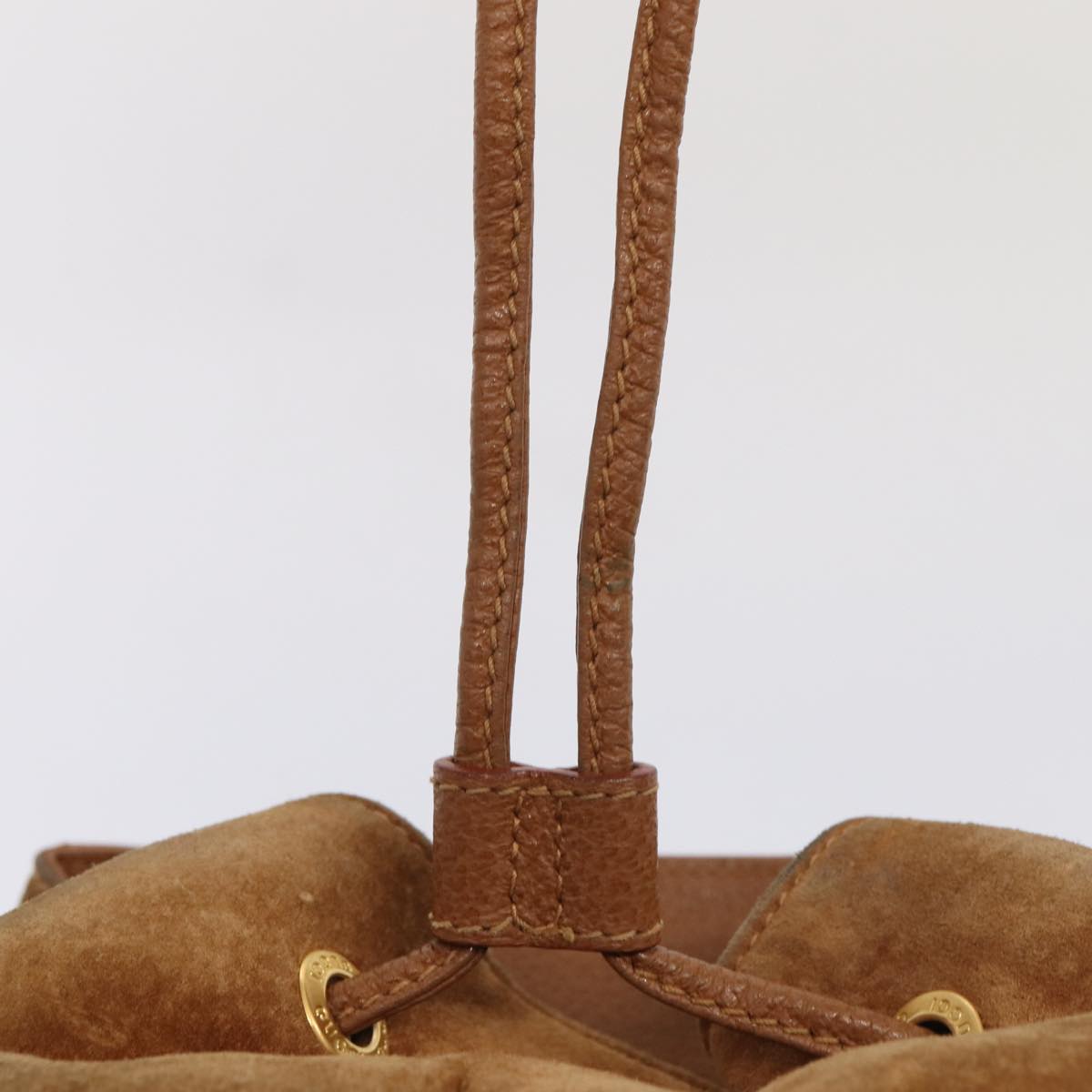 Gucci Bamboo Brown Suede Backpack Bag