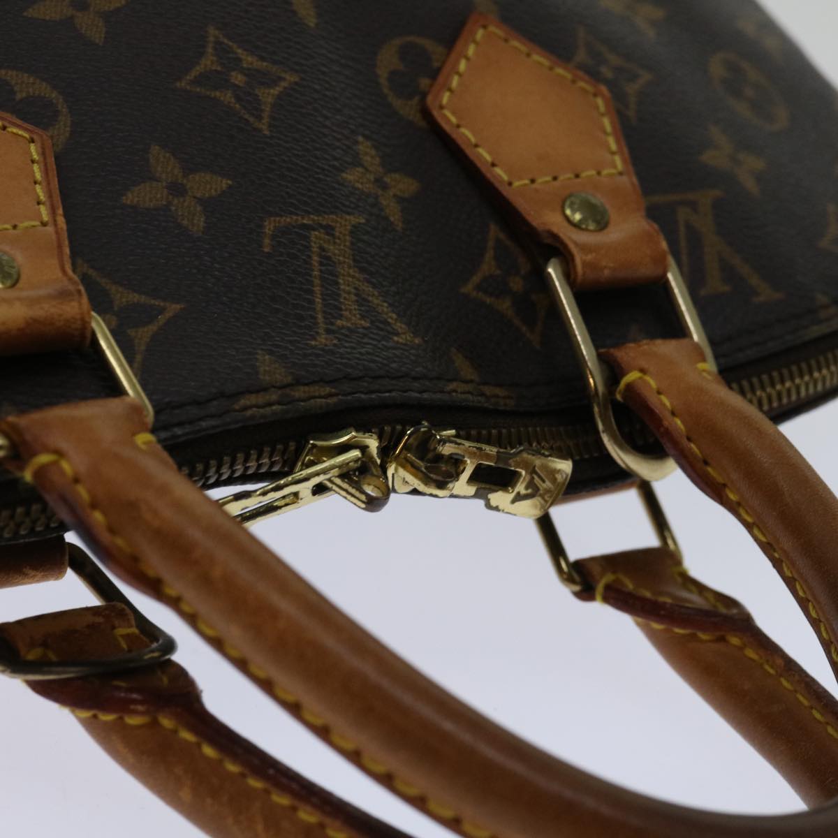 Louis Vuitton Alma Brown Canvas Handbag