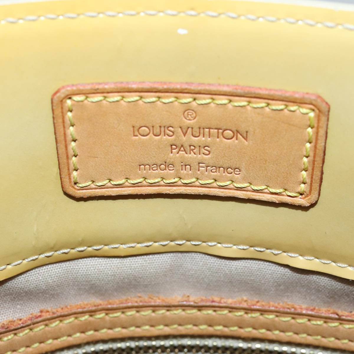 Louis Vuitton Reade Beige Patent Leather Tote Bag