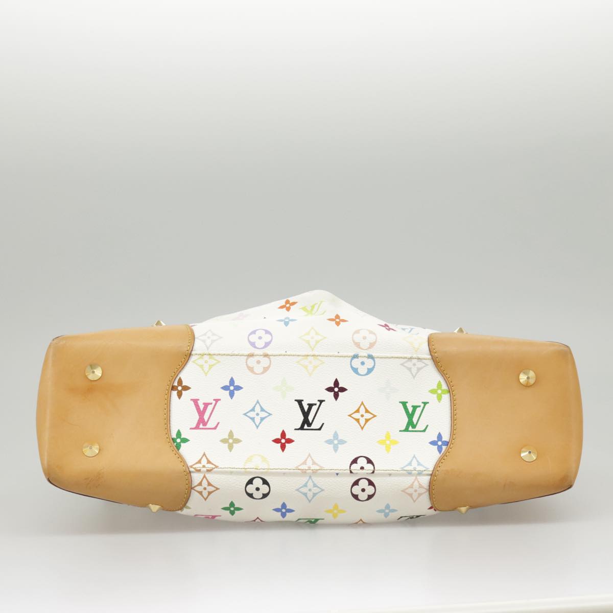 Louis Vuitton Judy White Canvas Shoulder Bag