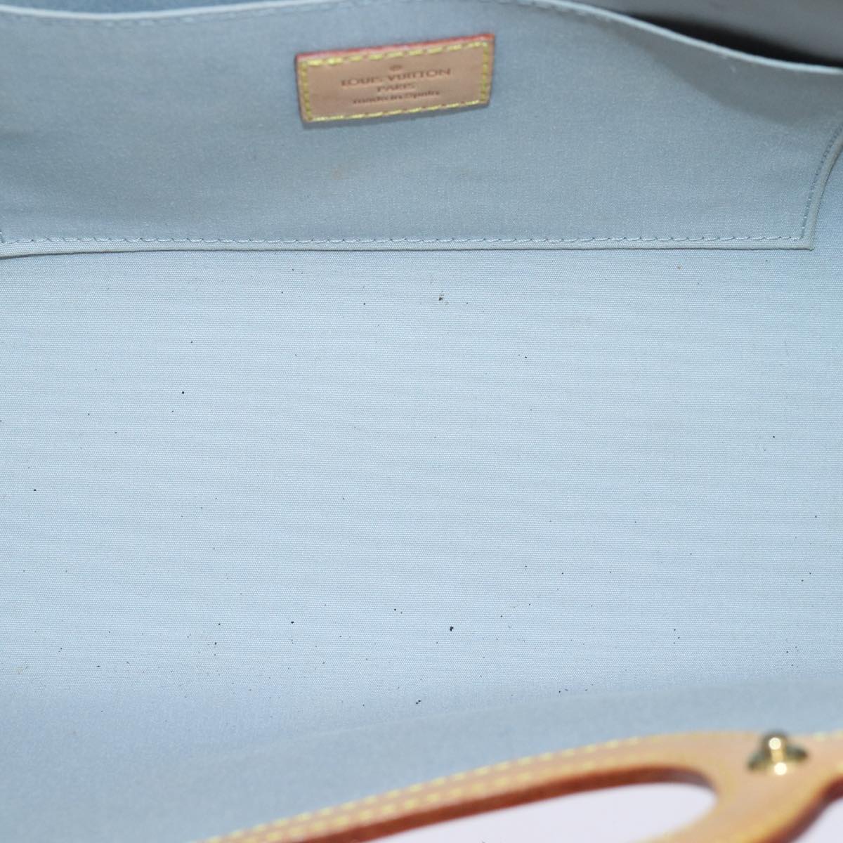 Louis Vuitton Roxbury Beige Patent Leather Handbag