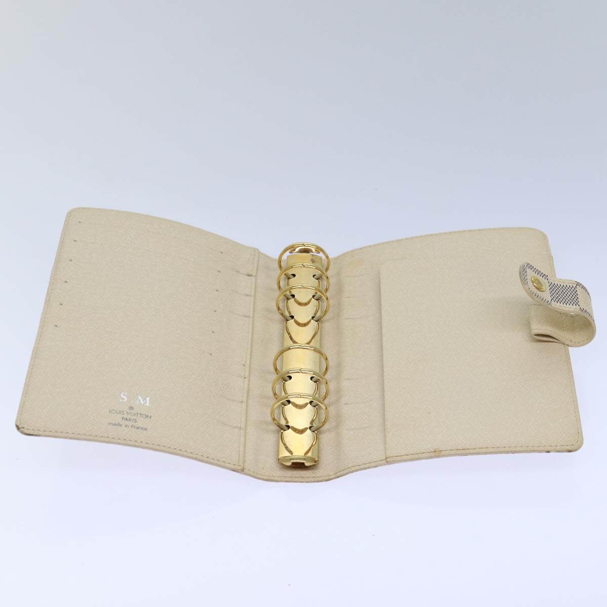 Louis Vuitton Agenda Cover Beige Canvas Wallet