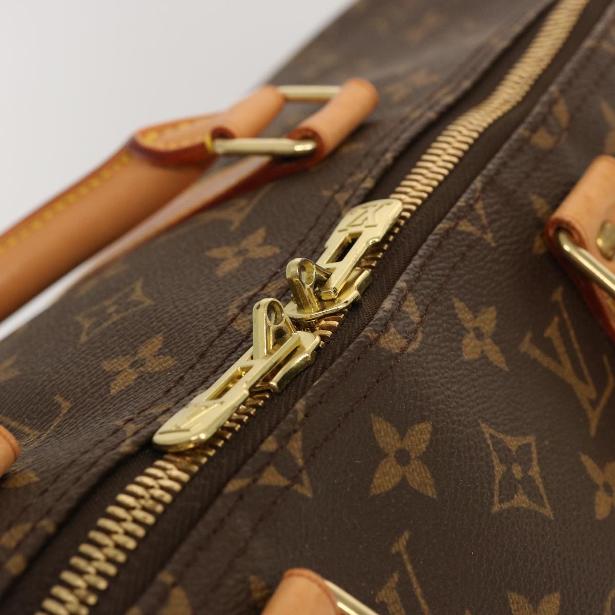 Louis Vuitton Keepall 50 Brown Canvas Travel Bag