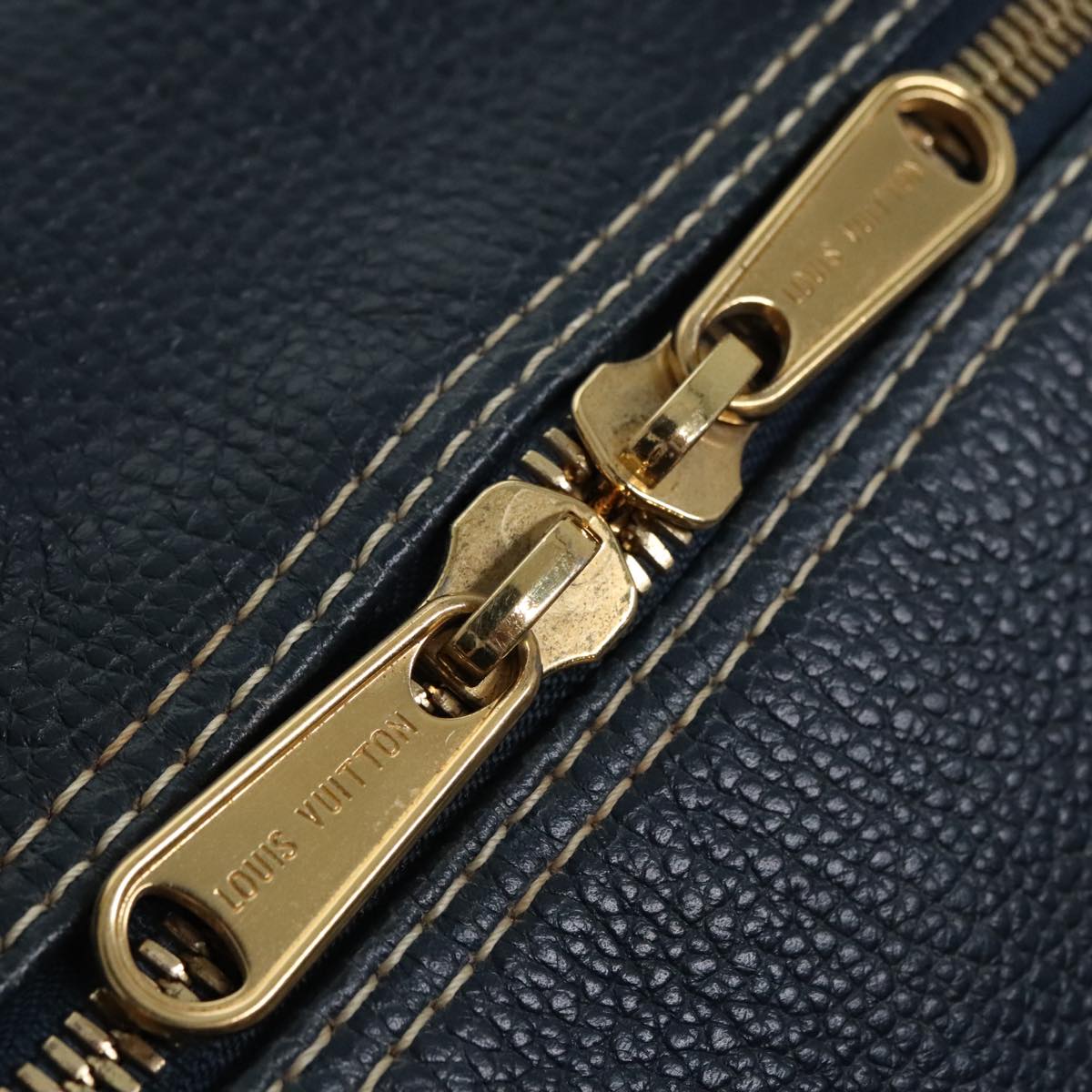 Louis Vuitton Keepall 50 Navy Leather Travel Bag