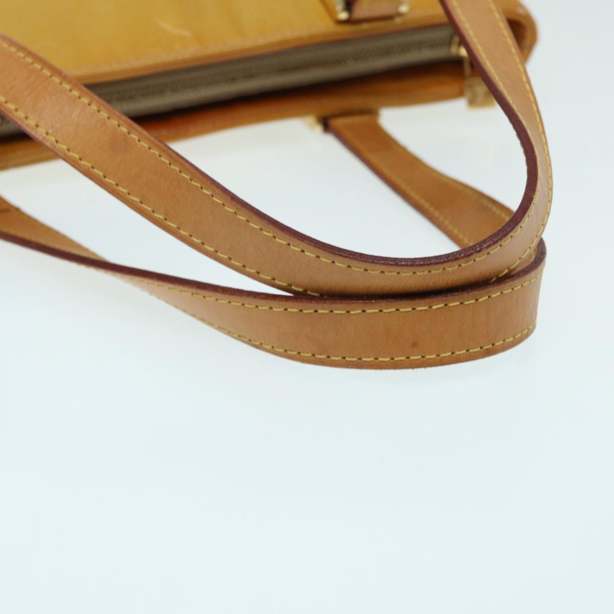 Louis Vuitton Houston Beige Patent Leather Handbag