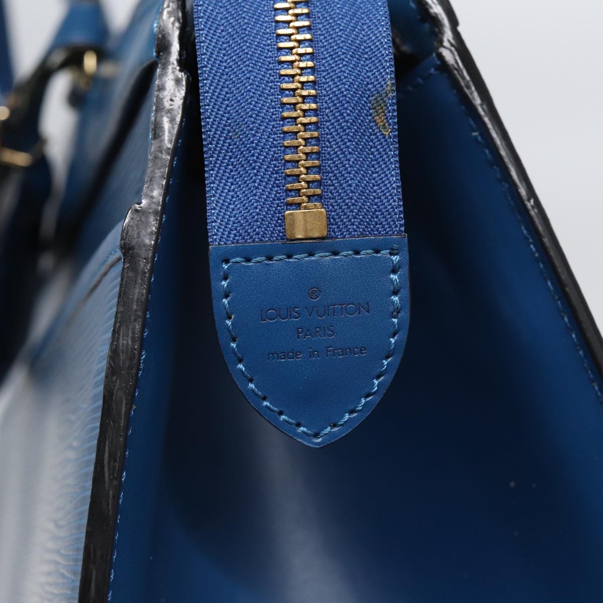 Louis Vuitton Riviera Blue Leather Handbag