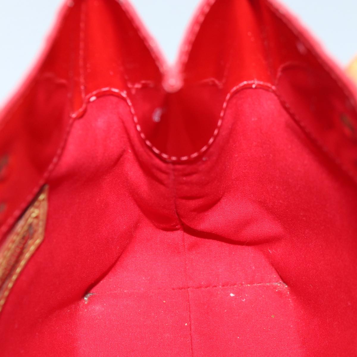 Louis Vuitton Reade Red Patent Leather Handbag