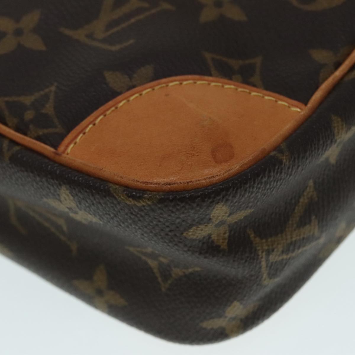 Louis Vuitton Compiegne 28 Brown Canvas Clutch Bag