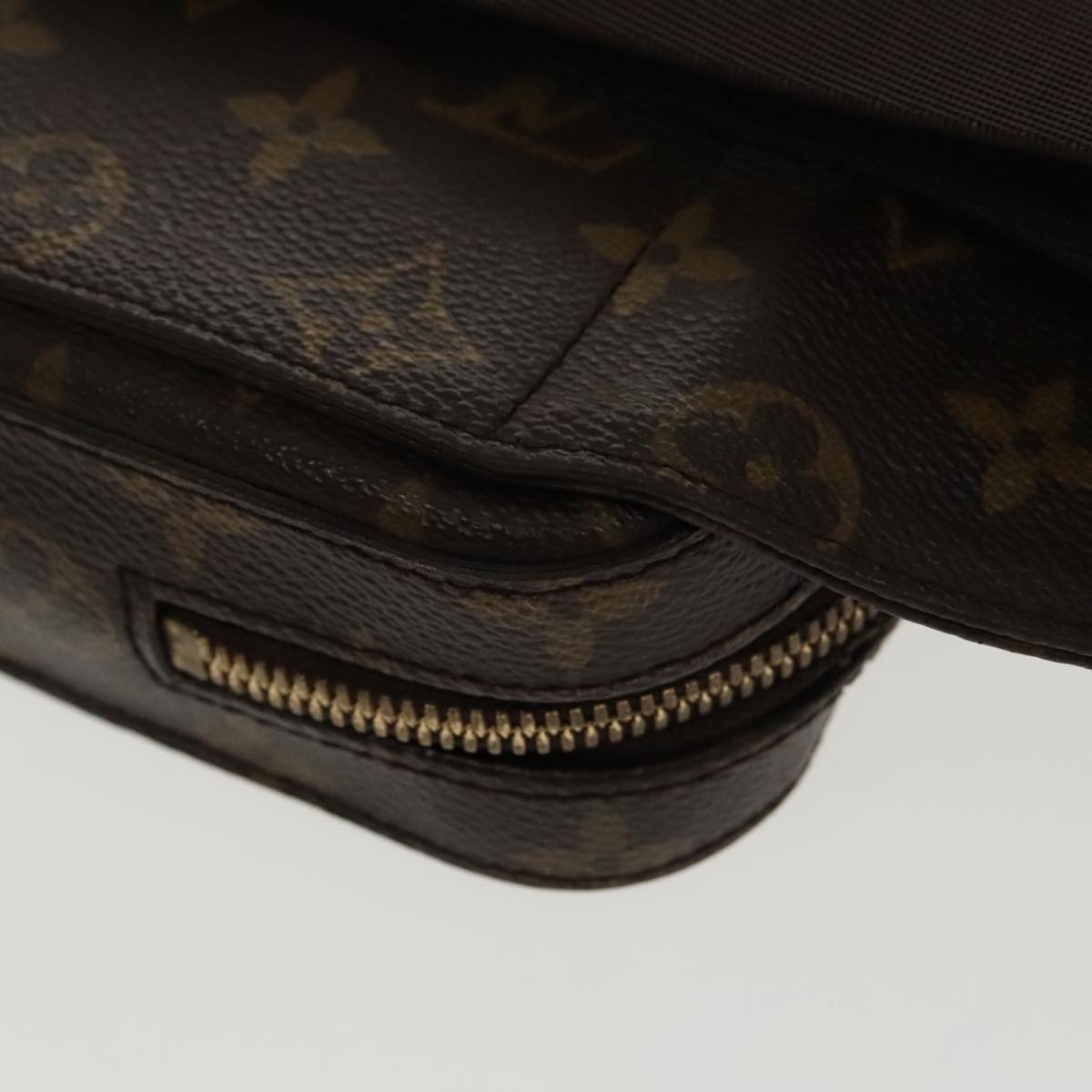 Louis Vuitton Geronimos Brown Canvas Shoulder Bag