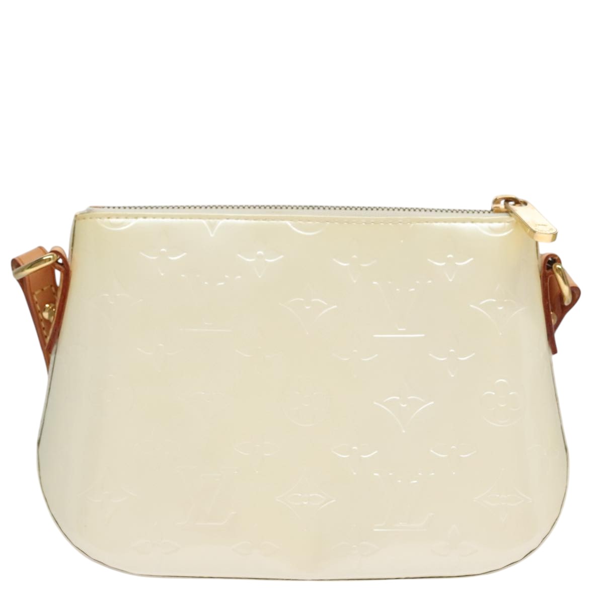 Louis Vuitton Minna White Patent Leather Shoulder Bag
