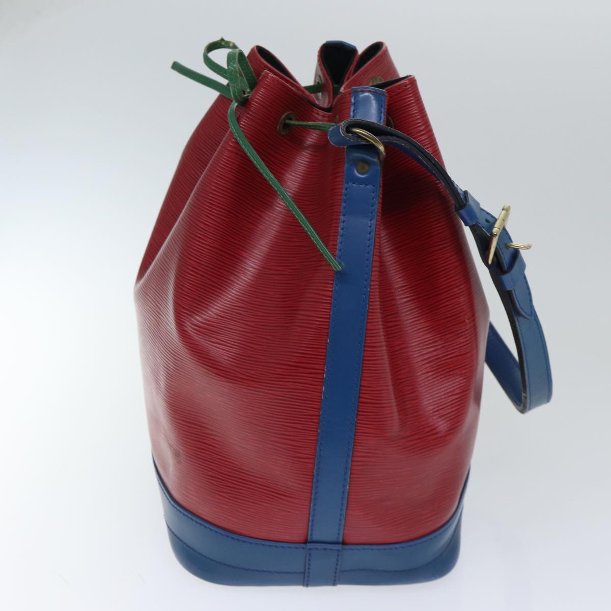 Louis Vuitton Noe Tricolore Red Leather Shoulder Bag