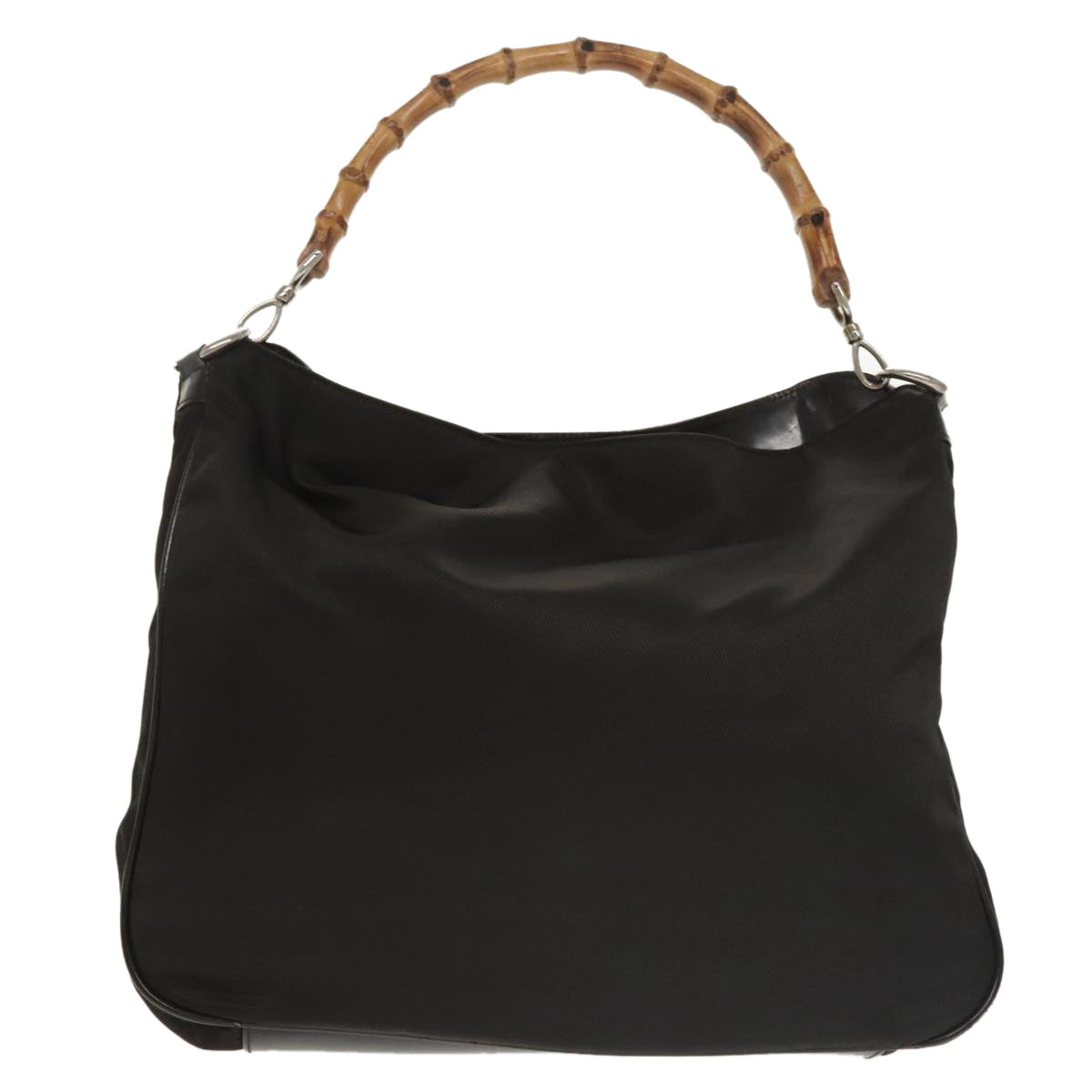 Gucci Bamboo Black Synthetic Handbag ()
