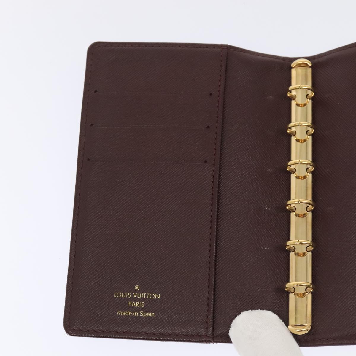 Louis Vuitton Agenda Cover Red Canvas Wallet