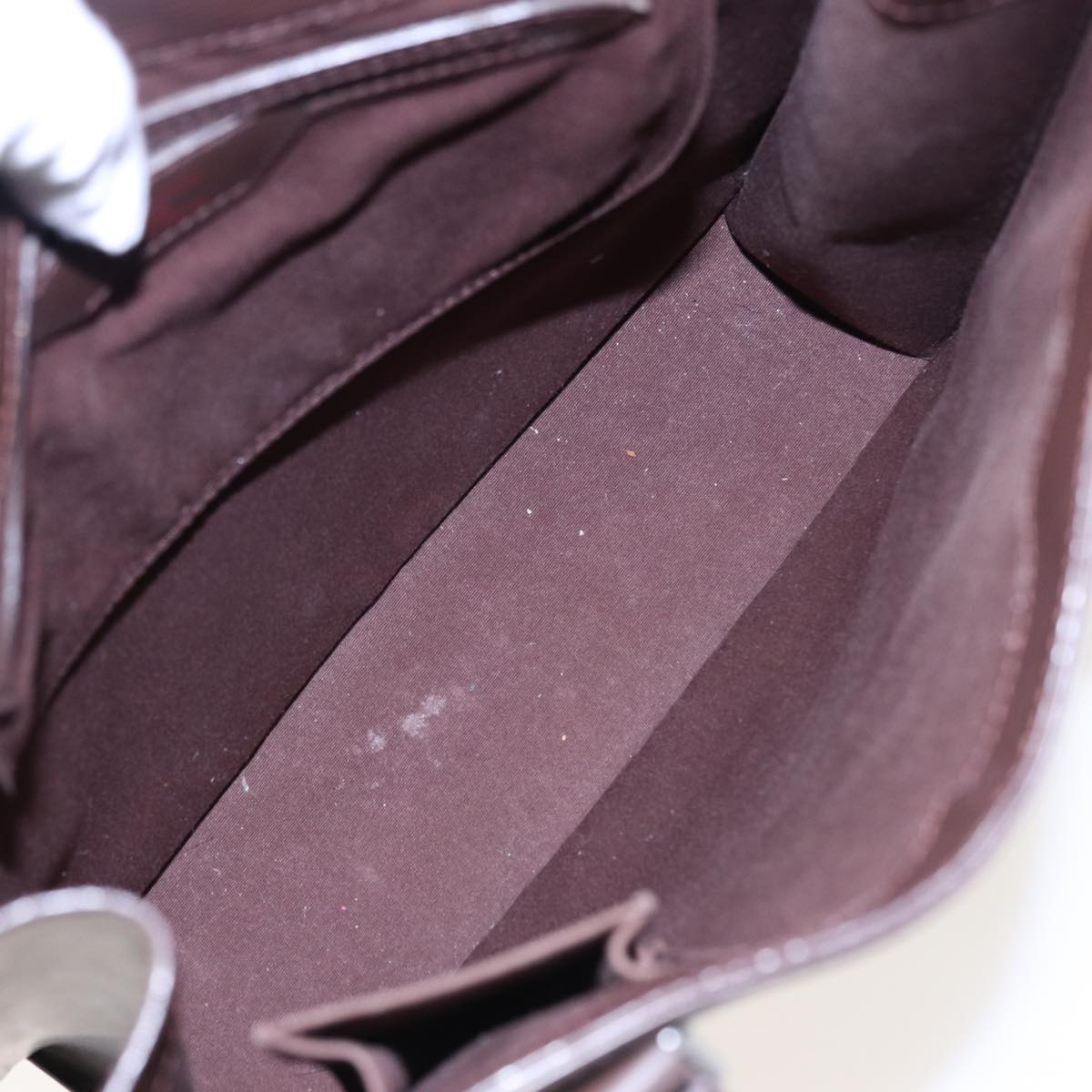Louis Vuitton Sac Plat Brown Leather Handbag