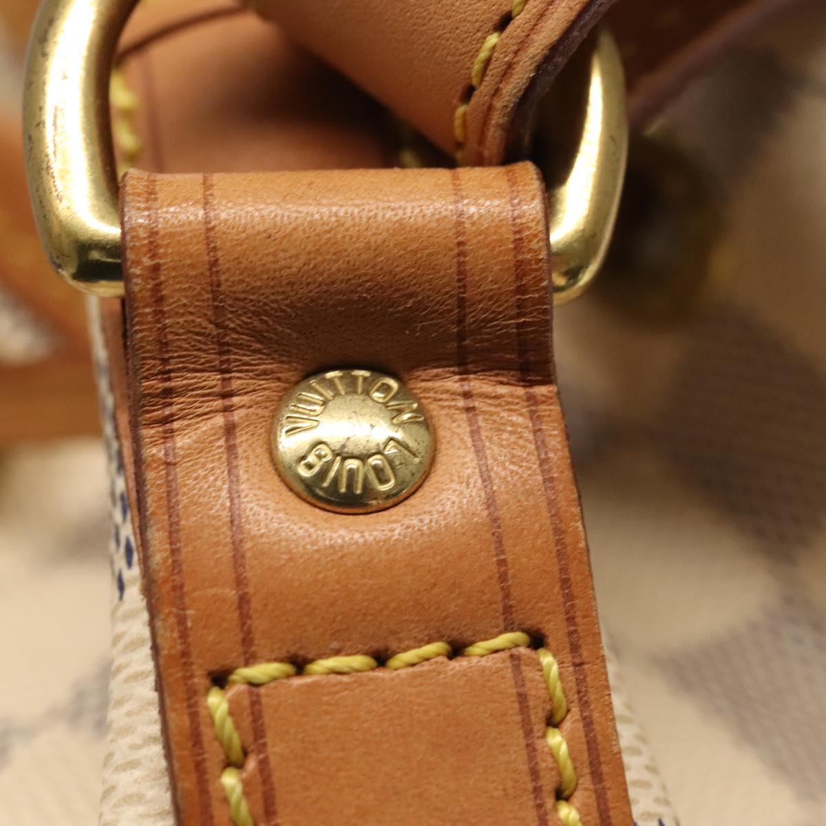 Louis Vuitton Noé Bb White Canvas Shoulder Bag