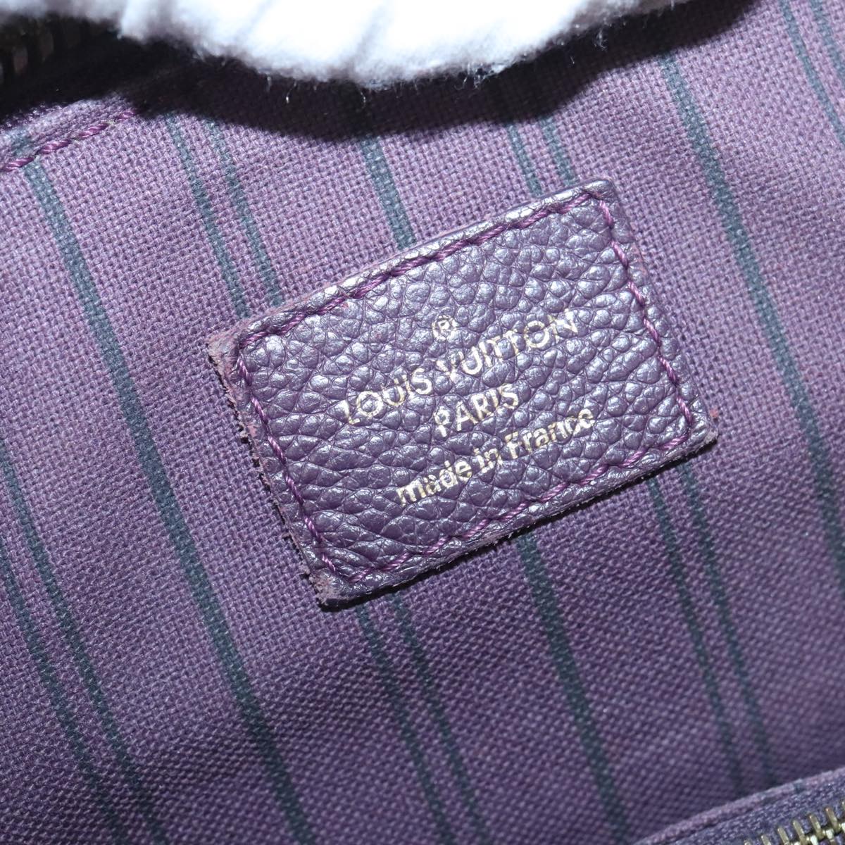 Louis Vuitton Lumineuse Purple Leather Shoulder Bag