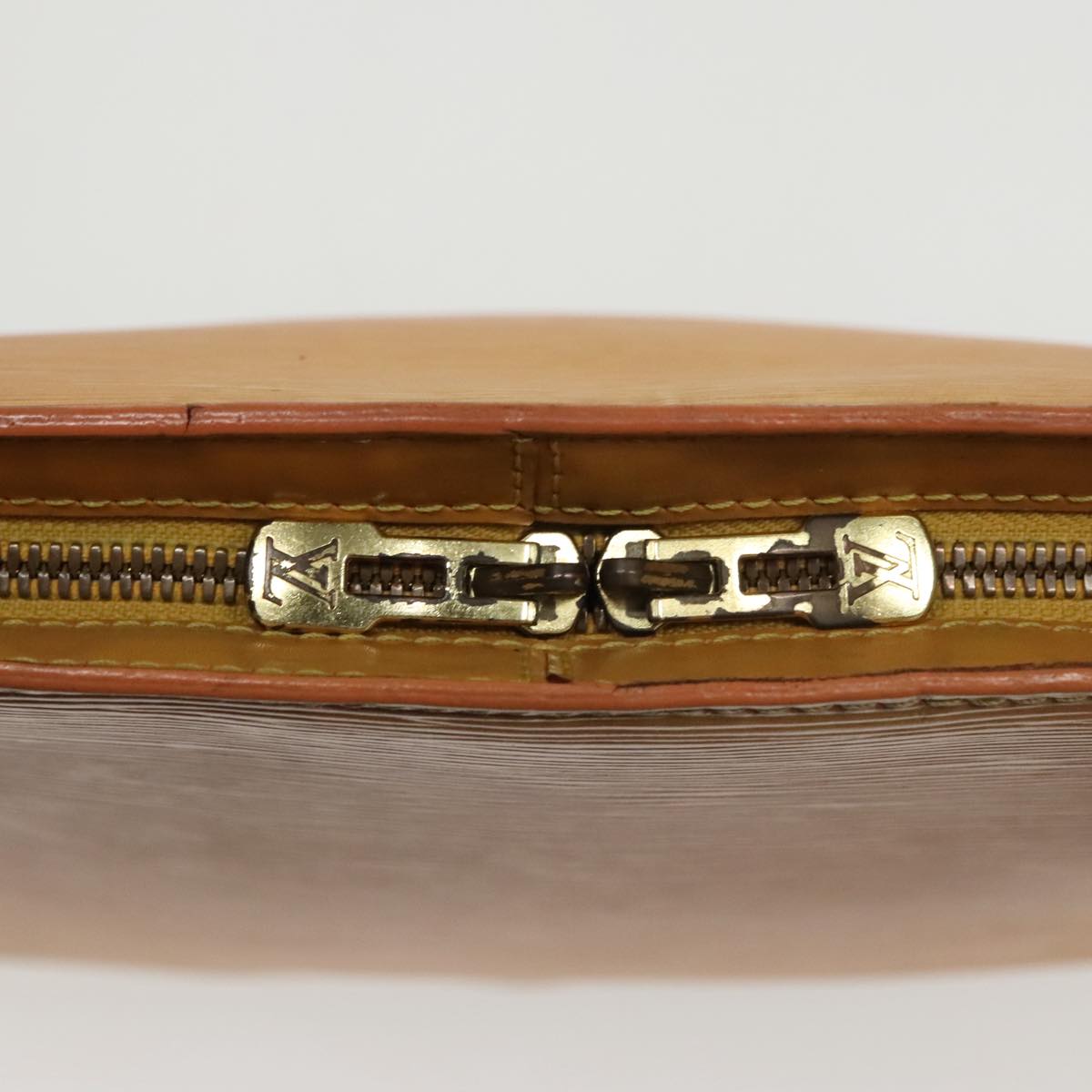 Louis Vuitton Lussac Yellow Leather Shoulder Bag