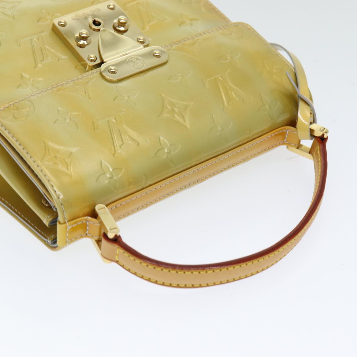 Louis Vuitton Spring Street Khaki Patent Leather Handbag