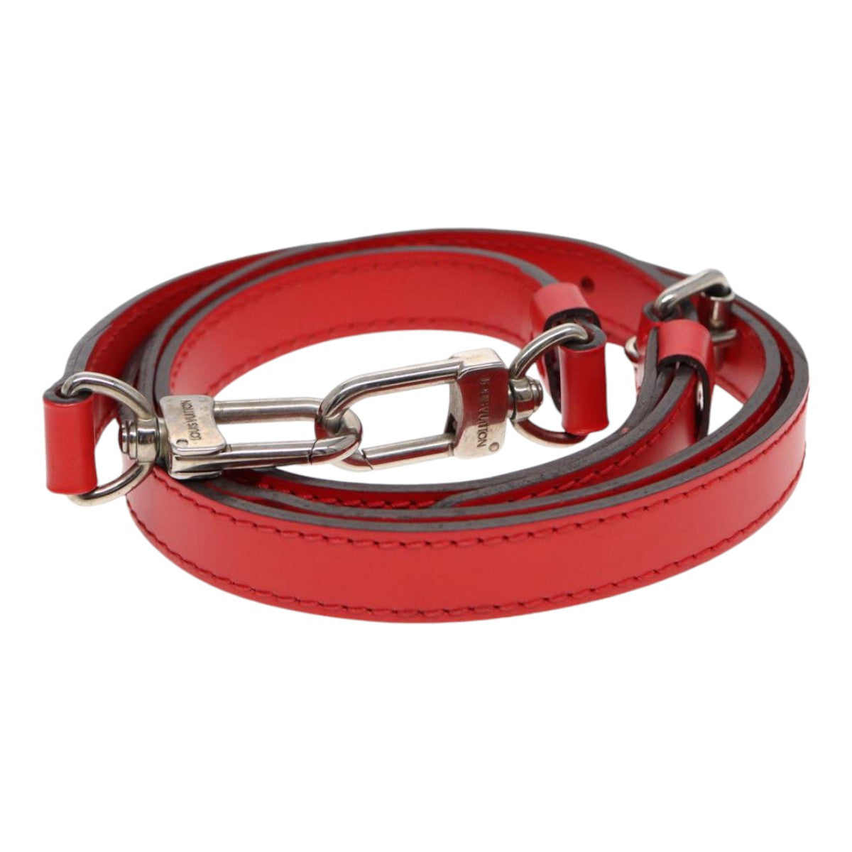 Louis Vuitton Shoulder Strap Red Leather Bag Jewelry ()