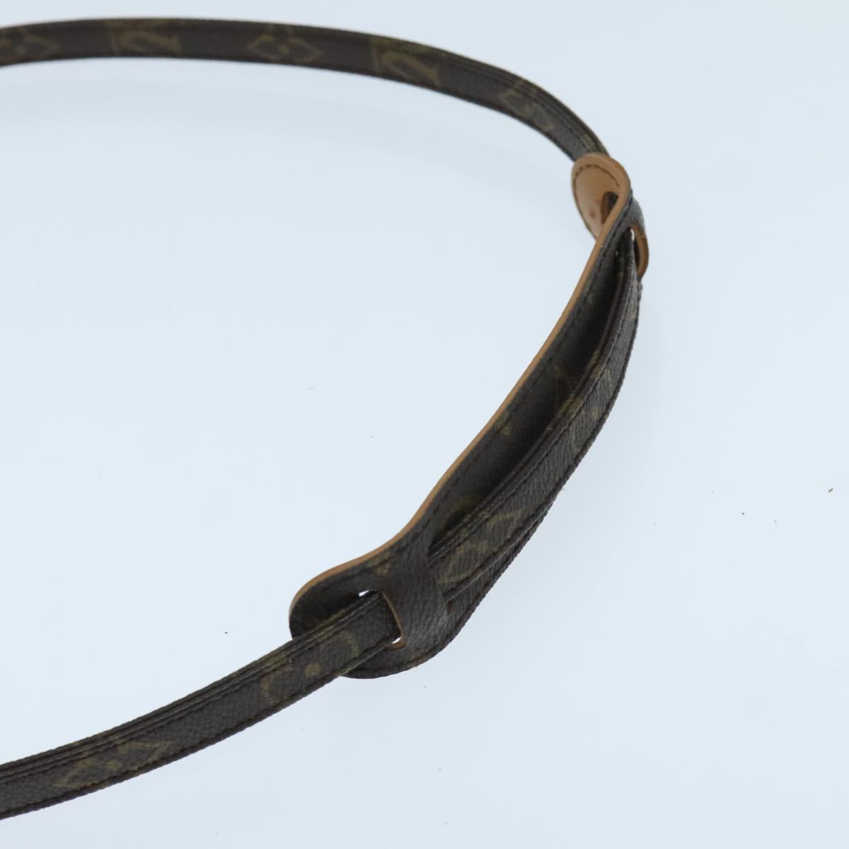 Louis Vuitton Shoulder Strap Brown Canvas Bag Jewelry