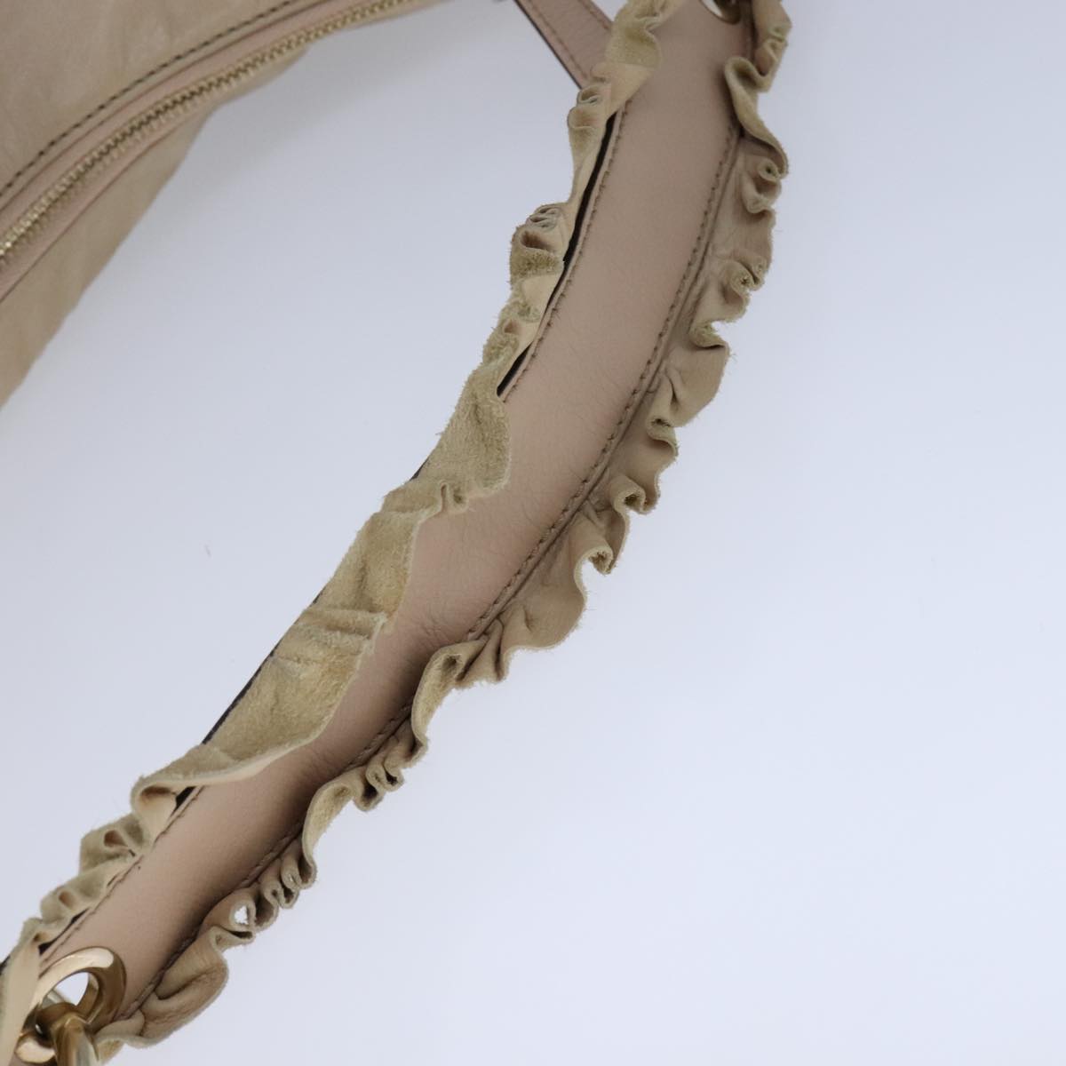 Gucci Hobo Beige Leather Shoulder Bag