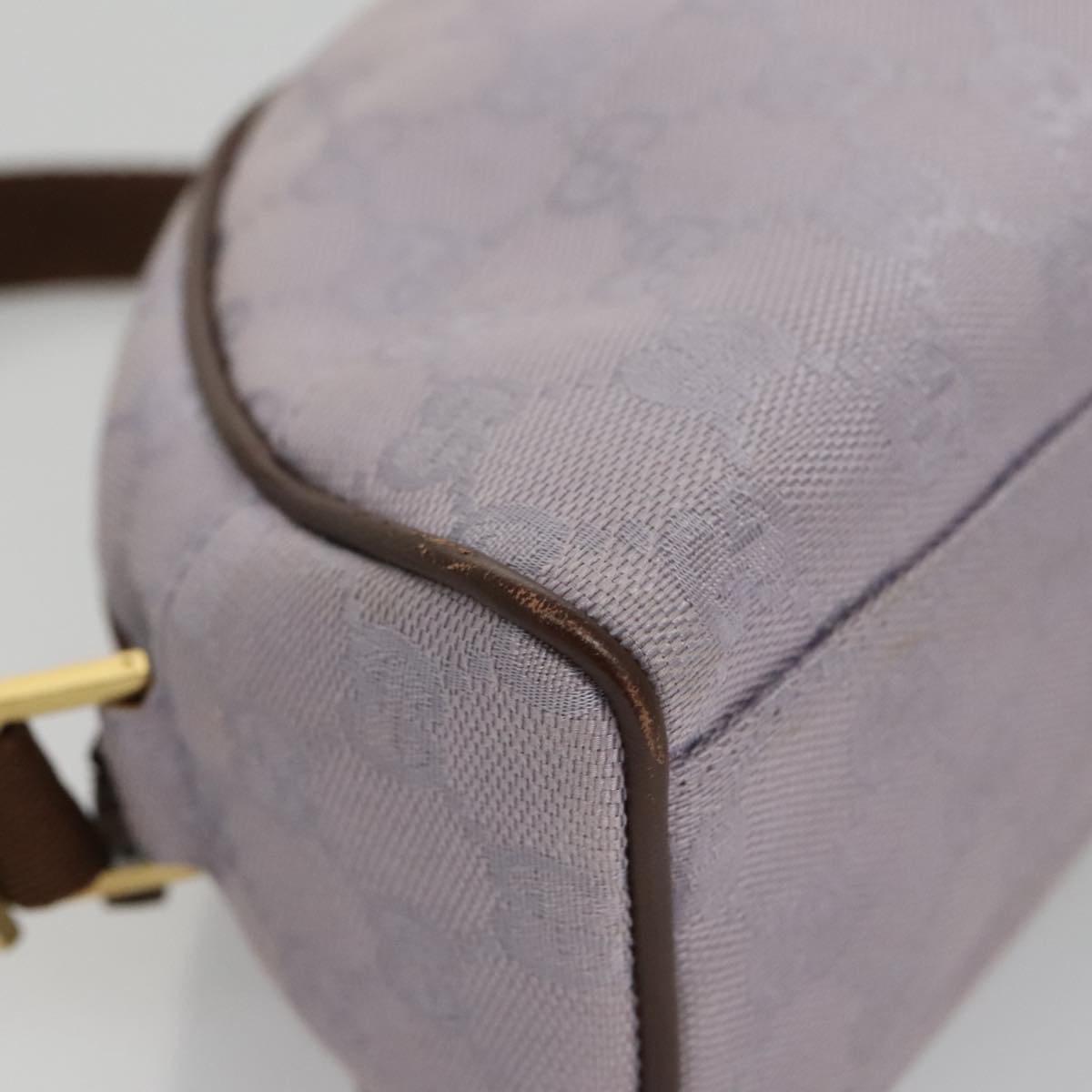 Gucci Gg Canvas Purple Canvas Shoulder Bag