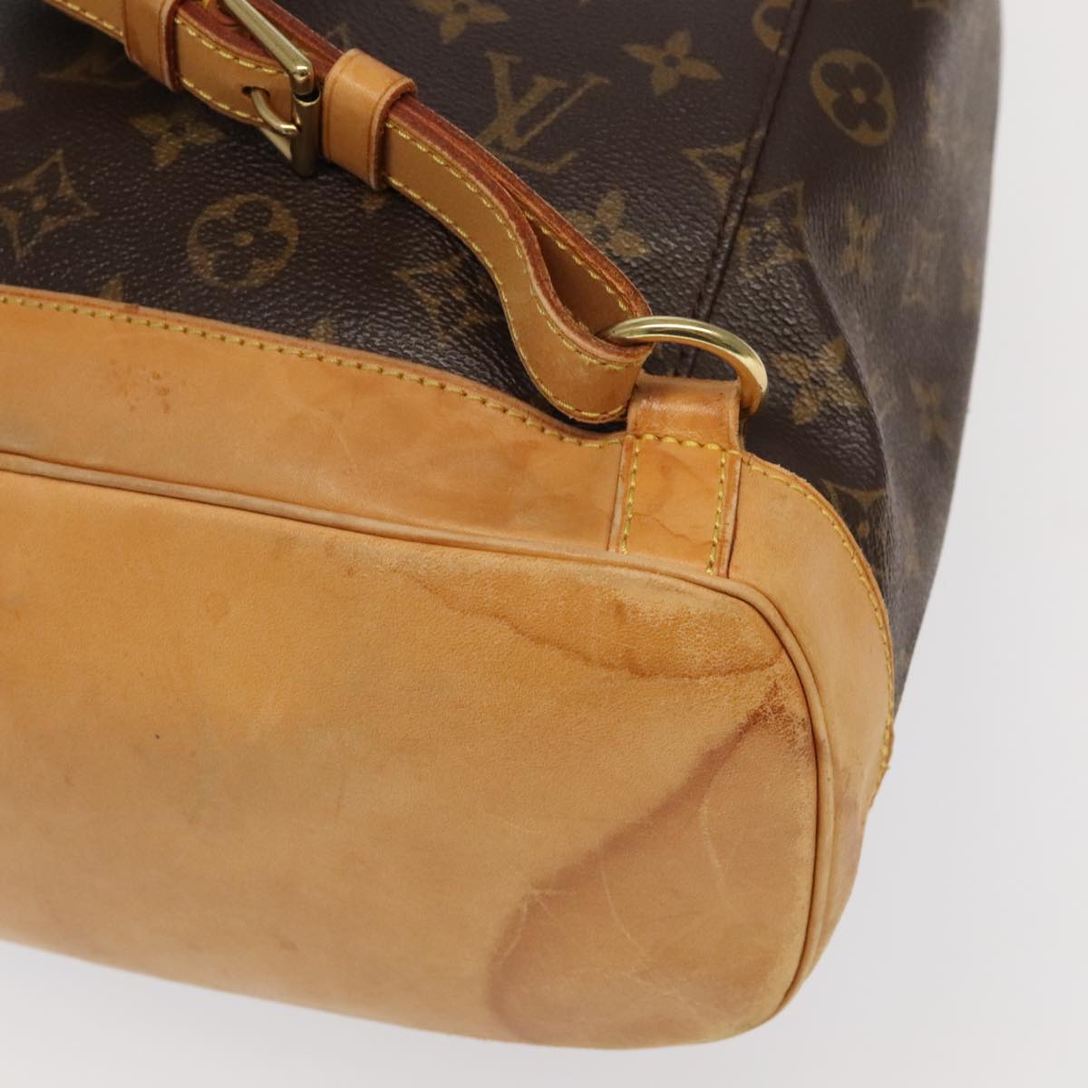 Louis Vuitton Montsouris Brown Canvas Backpack Bag