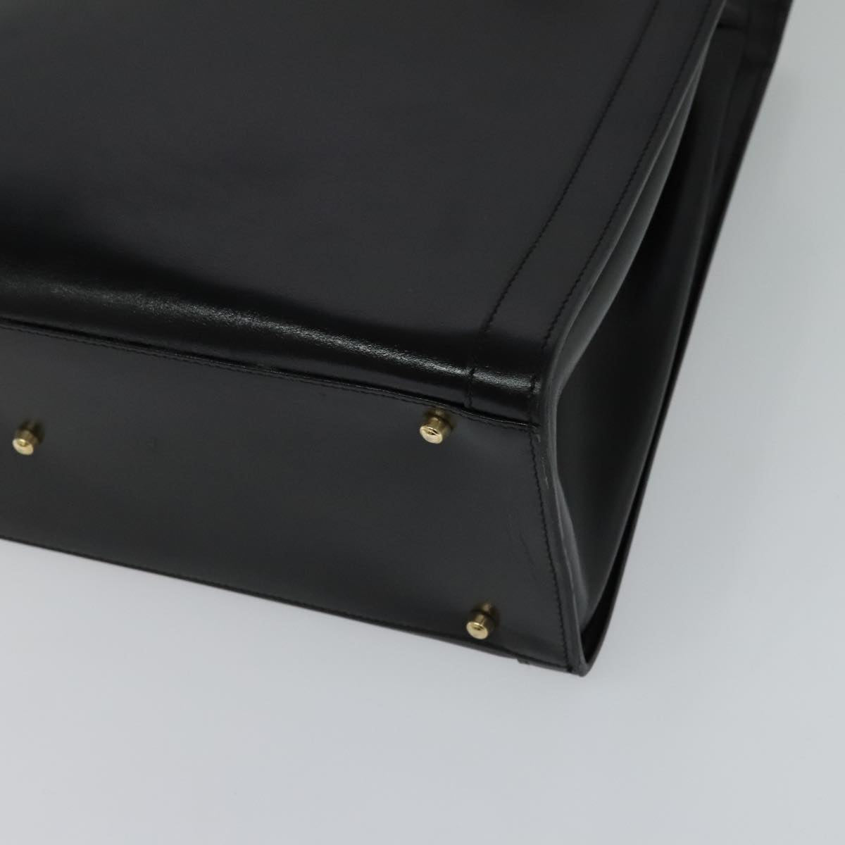 Gucci Bamboo Black Leather Handbag