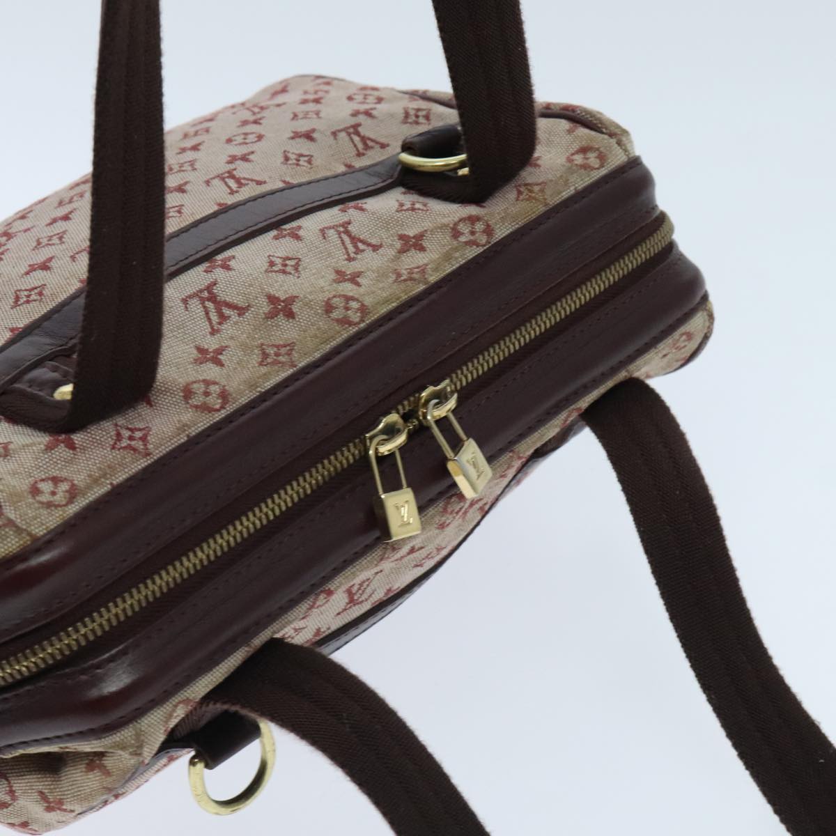 Louis Vuitton Josephine Red Canvas Handbag