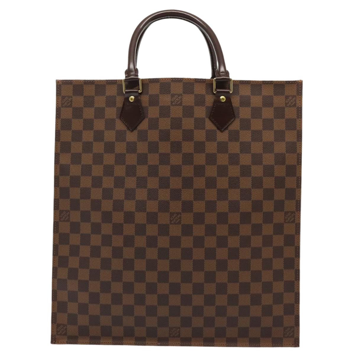 Louis Vuitton Sac Plat Brown Canvas Handbag
