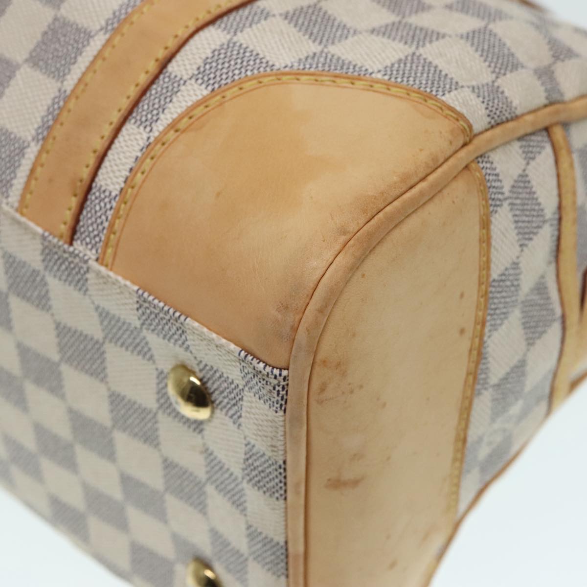 Louis Vuitton Berkley White Canvas Handbag