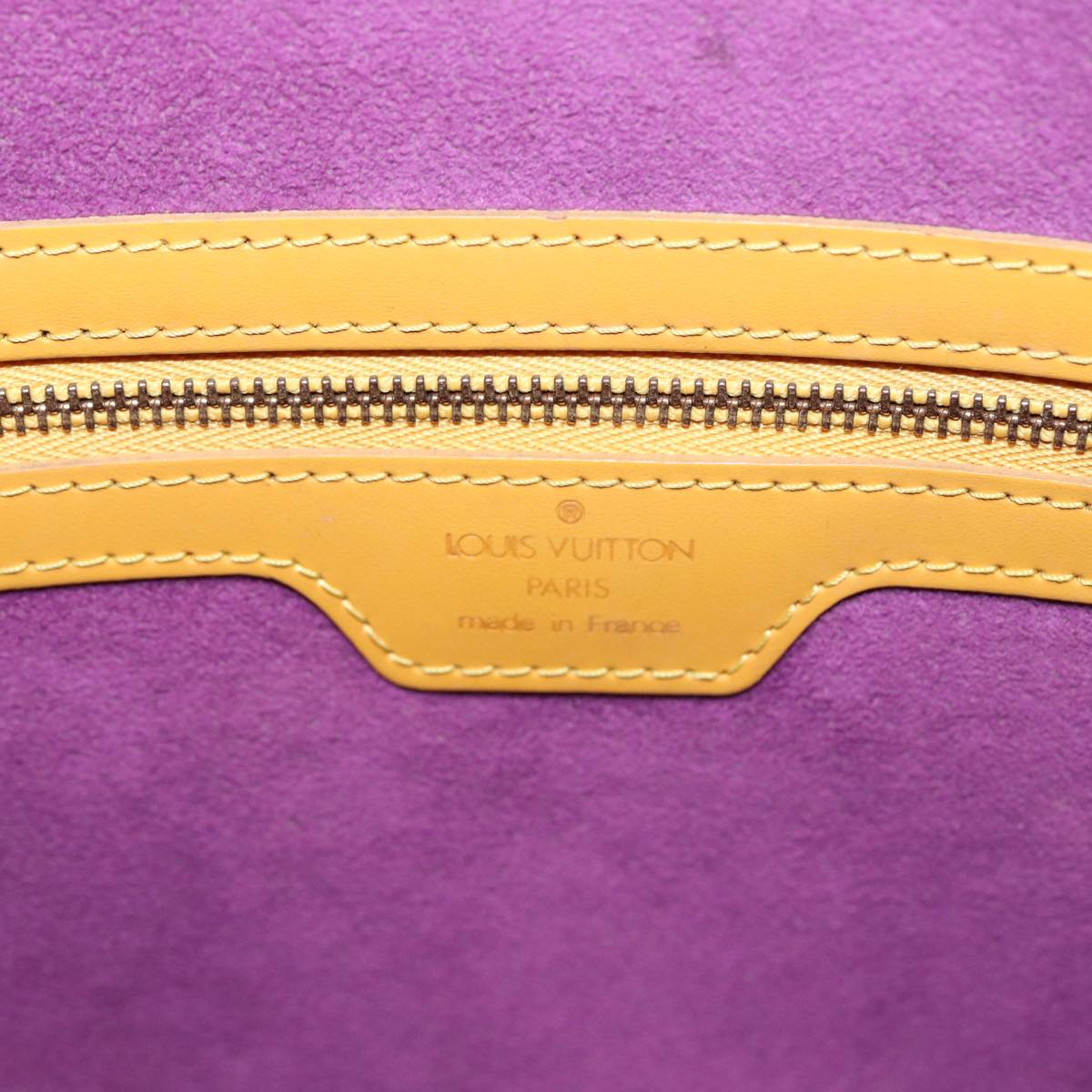 Louis Vuitton Lussac Yellow Leather Shoulder Bag