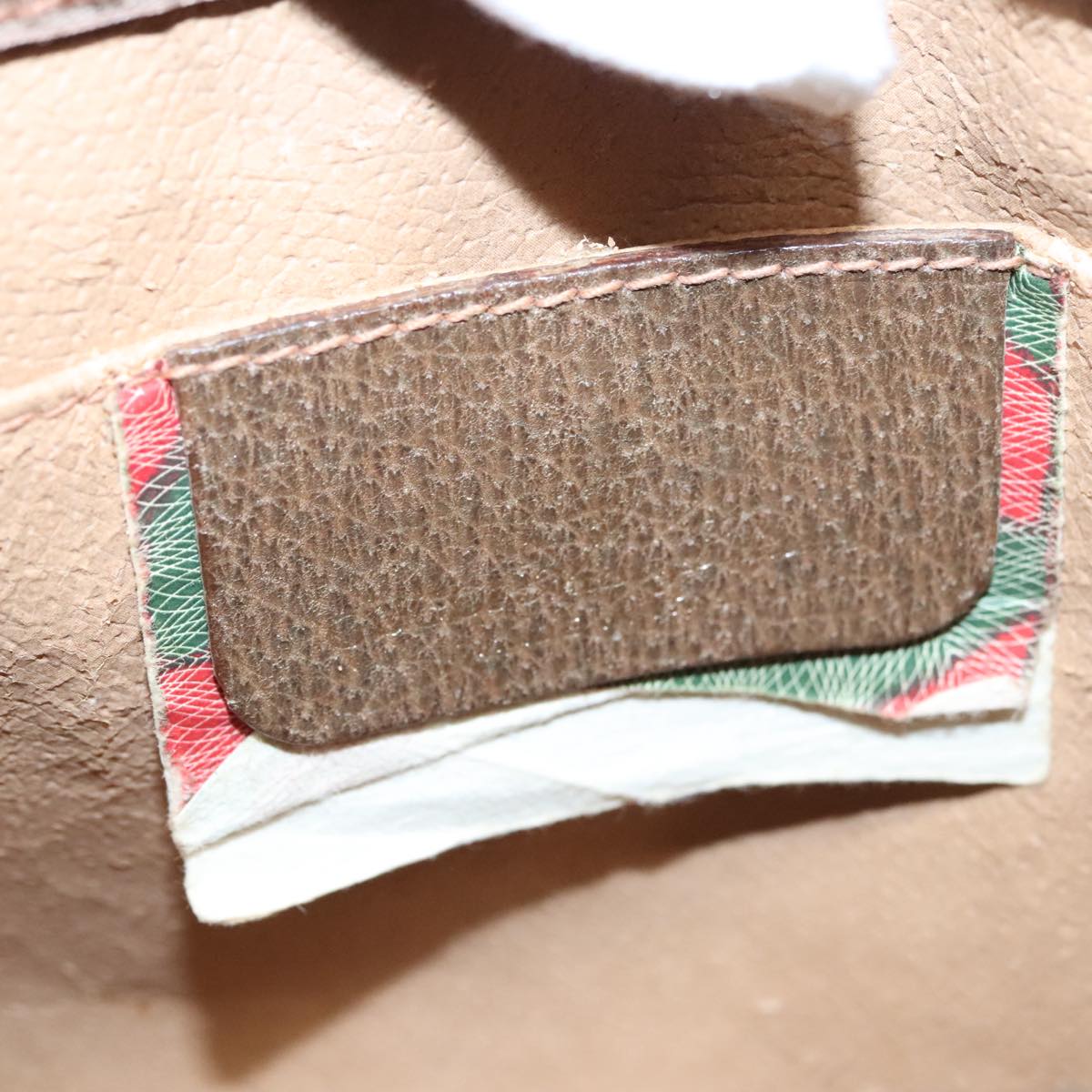 Gucci Sherry Beige Canvas Clutch Bag