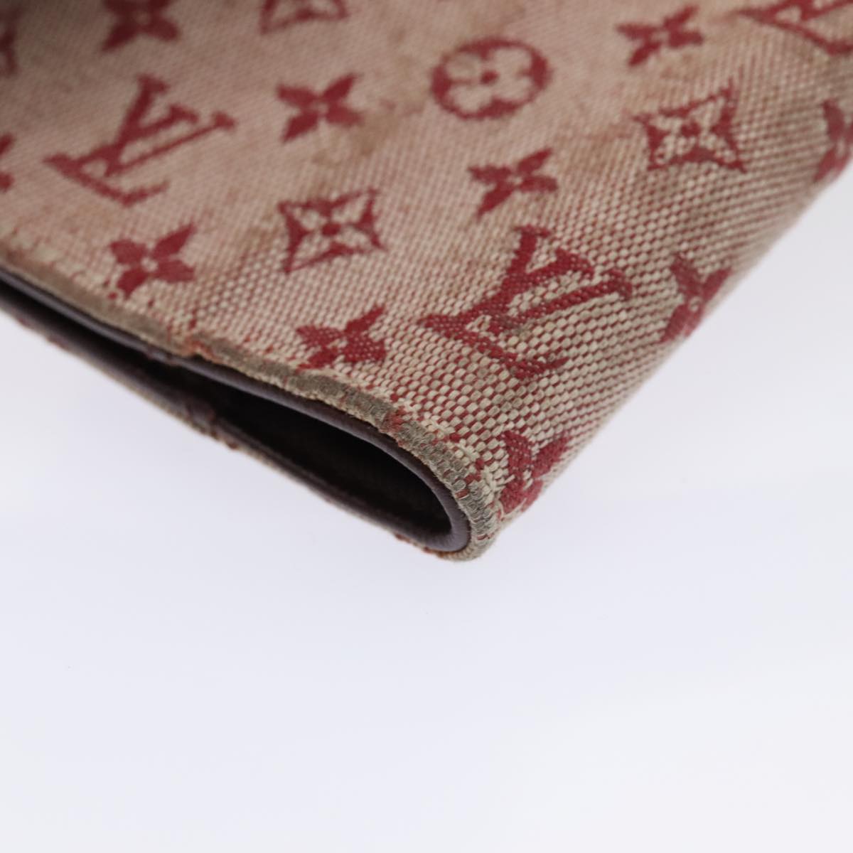 Louis Vuitton Agenda Cover Red Canvas Wallet